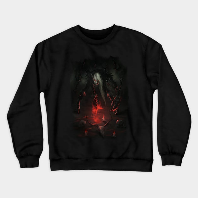 Blood Death Knight ritual Crewneck Sweatshirt by dlikt